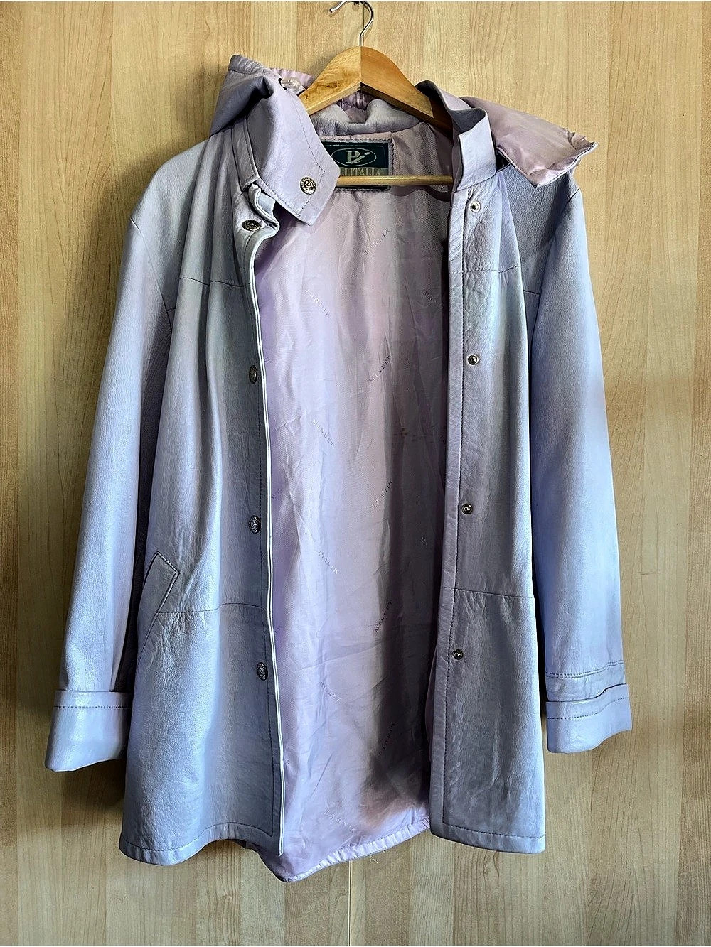 Pellatella Hooded Coat in Pink Like New
